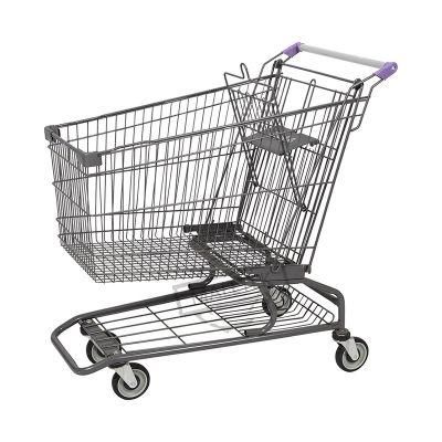 Customized Grocery Store Steel 210L Shopping Trolley for Sale