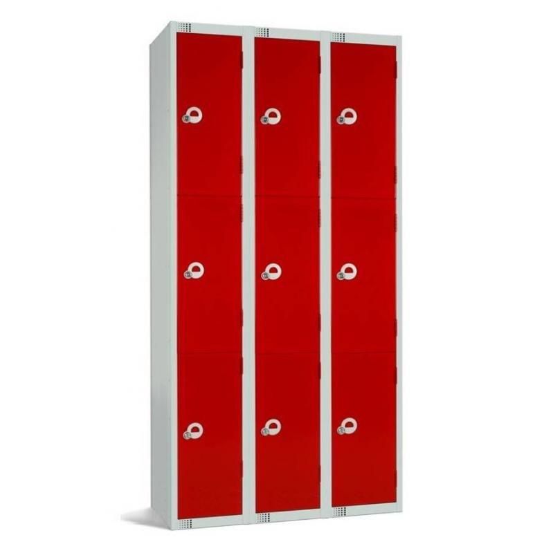 School Use Metal Furniture Steel Cabinet Storage 9 Door Locker
