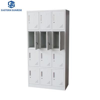 Office Furniture Customized Style 12 Doors Metal Cabinet Lockers