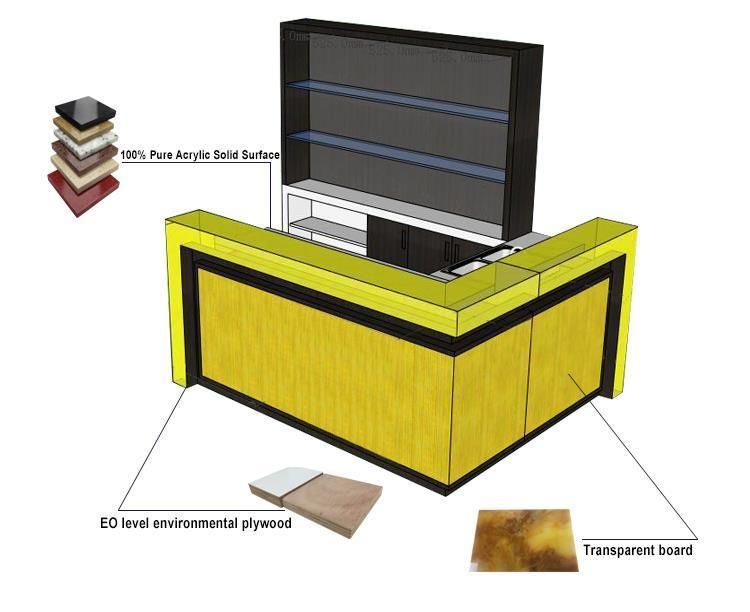 Commercial Wine Bar Counter Design Lighting Small Juice Bar Counters