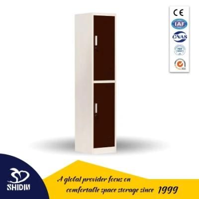 2 Layers Steel Locker Kd Metal Furniture Locker for Sale