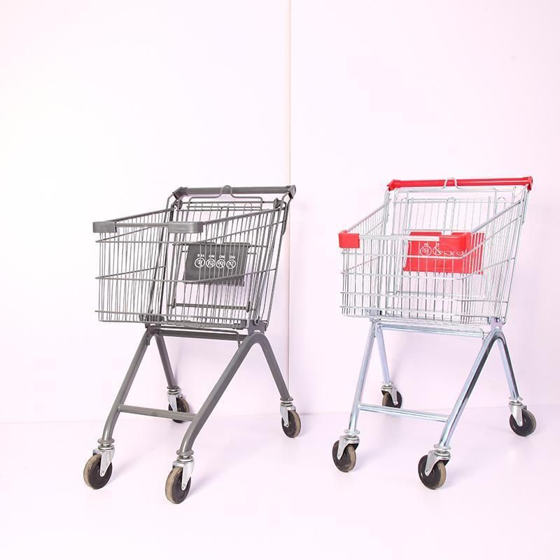 Wholesale Manufacturers Metal Supermarket Trolley Adult Shopping Trolley Cart