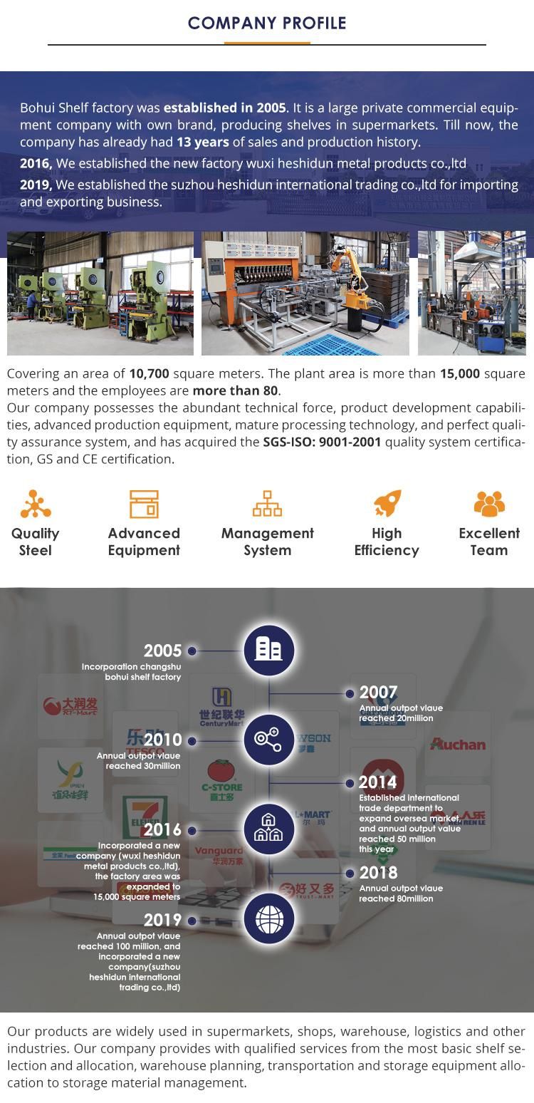 Hsd Design Shopping Trolley Dimensions for Supermarket Equipment