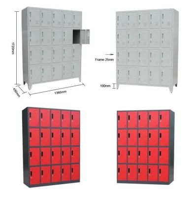 Modern Design Storage Steel 20 Door Locker/Wardrobe