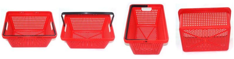 Low Cost Single Handle Small Hole Supermarket Shopping Hand Basket