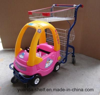 Supermarket Child Trolley Toy Metal Children Shopping Cart for Kids