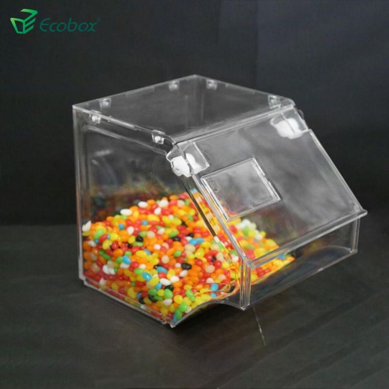 Transparent Bulk Food Bin Plastic Storage Box for Store