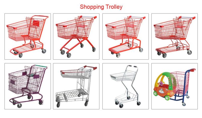 Fashionable Style Supermarket Hypermarket Folding Shopping Trolley