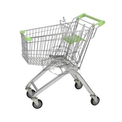 Good Quality Convenience Store 100L Grocery Cart with Belt