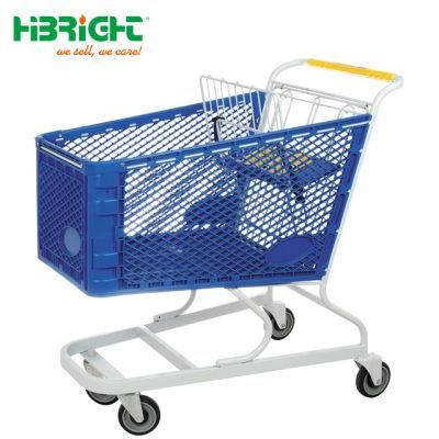 Supermarket Plastic Customized Trolley for Hypermarket
