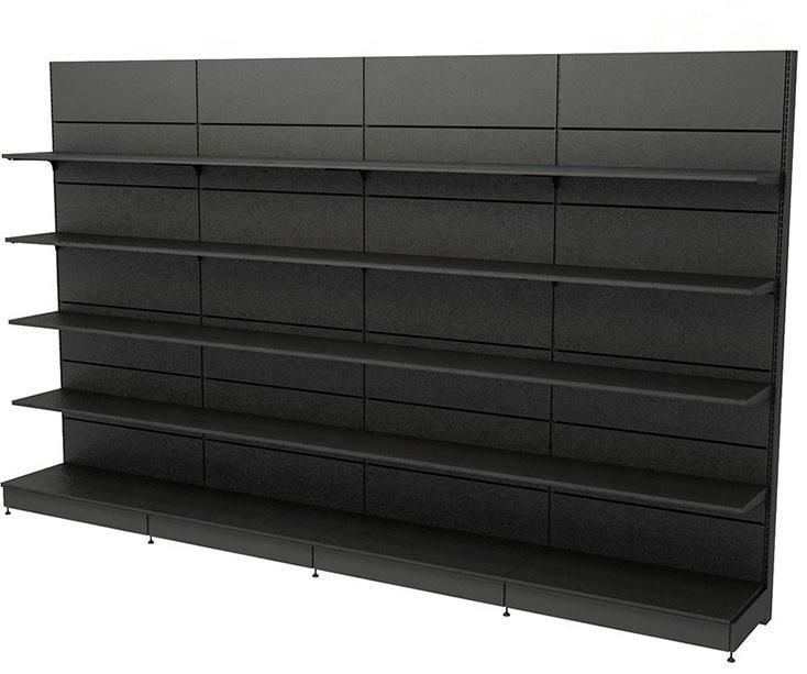 Customized Wood Metal Convenience Store Display Supermarket Shelves