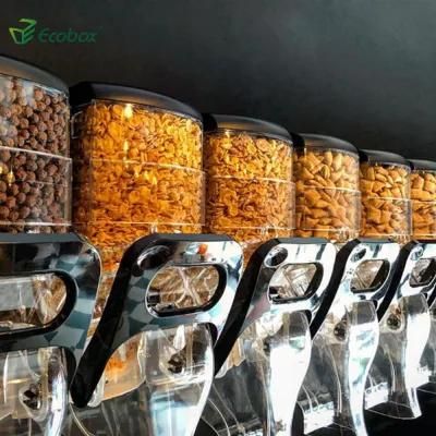Wall Mounted Bulk Nuts Snack Cereal Food Dispenser Gravity Bin