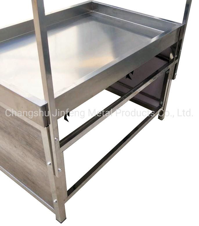 Supermarket Metal Shelf Vegetable Display Rack