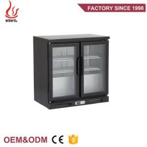 Wiberda 220V Big Capacity Refrigerated Display Case Glass Showcase Beverage Fridge