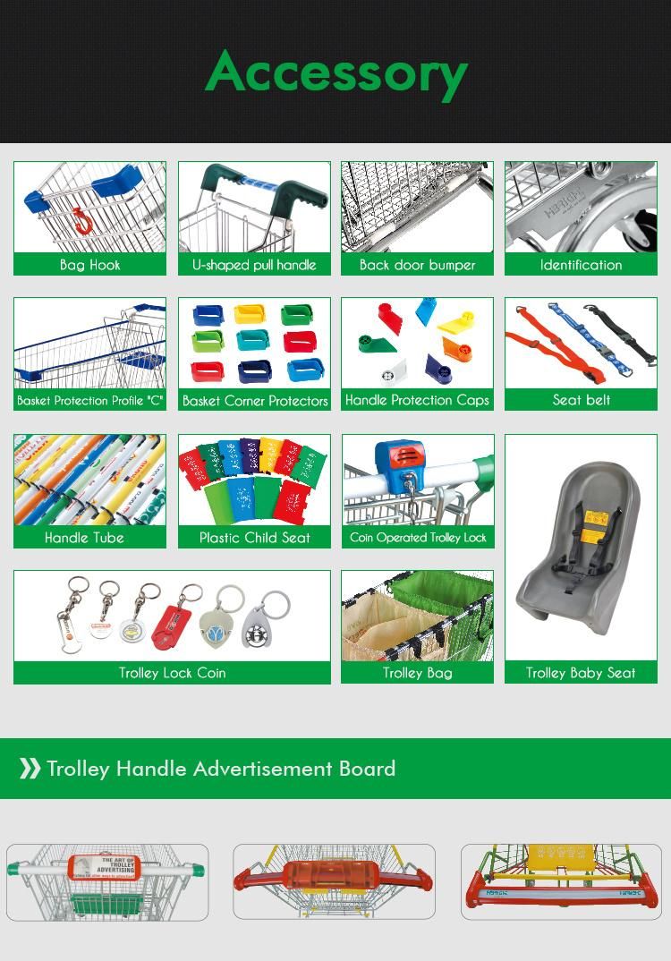 Supermarket Wholesale Hand Shopping Trolley for Elderly