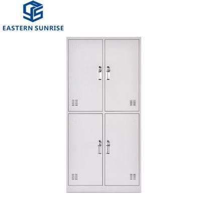 Customized Modern Office Dormitory Durable 4 Door Steel Locker