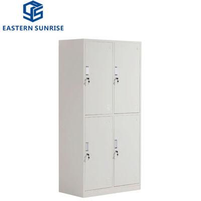 4 Door Metal Steel Locker Sports Changing Room Gym Locker