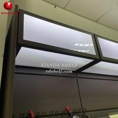 Cashier Design Metal Xianda Shelf Carton Package Casher Supermarket Counter Table