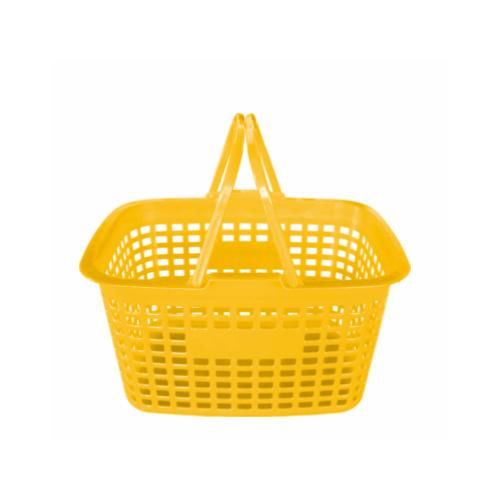 Japanese Side Hole Plastic Hand Basket Supermarket Equipment 25L