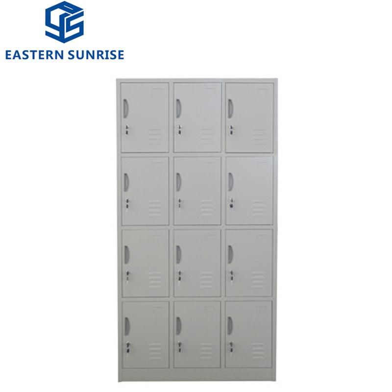 Grey Use Color 12 Doors Steel Metal Storage Locker