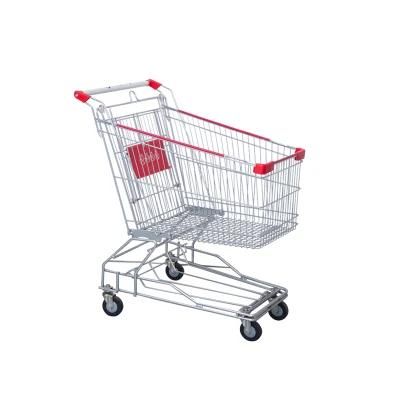 Cheap Price 180L Asian Supermarket Trolley Shopping Cart