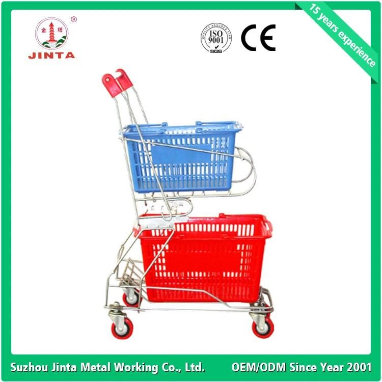 Aisan Style Steel and Plastic Shopping Trolley