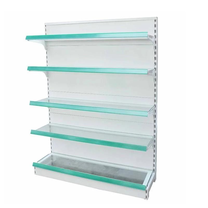 Retail Shop Shelving Display Steel Rack Supermarket Shelf Advertising Gondola