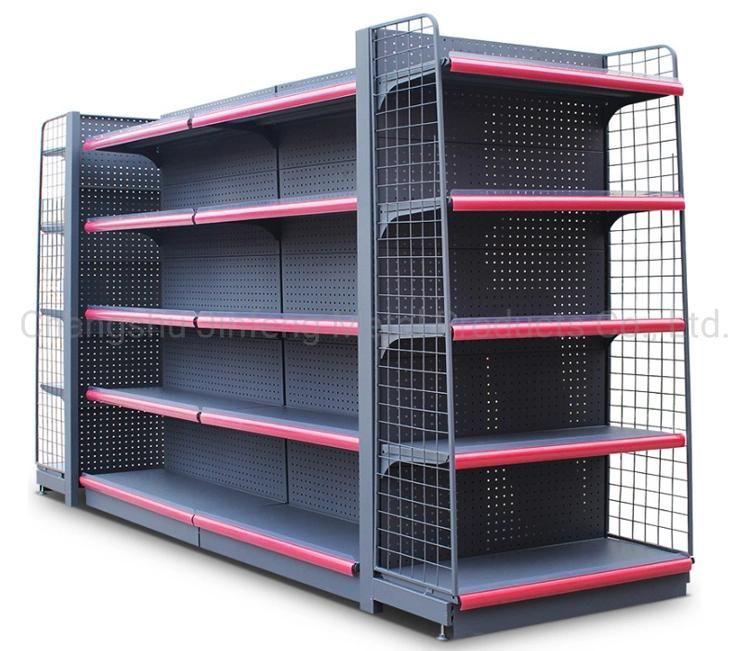 Supermarket Store Fixture Display Double Side Racks