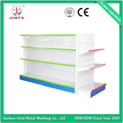 Single Sided Supermarket Hypermarket Metal Shelf with Ce Certification