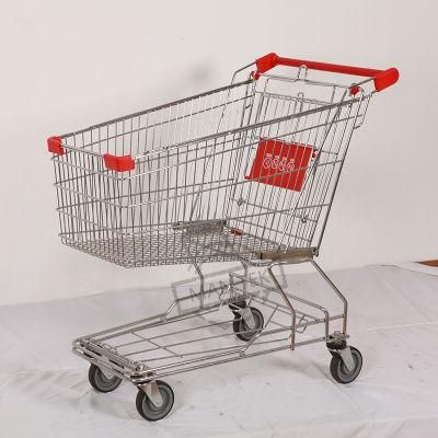 High Quality Metal Grocery Retail Store Asian Supermarket Shopping Trolley