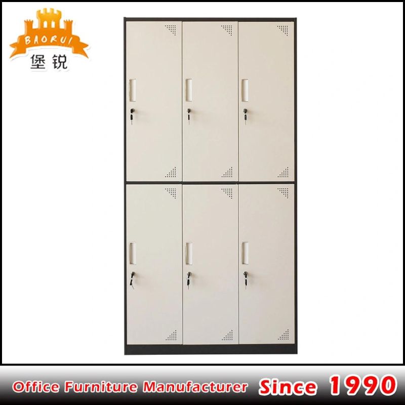 Cheap 6 Door Metal Cupboard Cloth Storage Steel Wardrobe