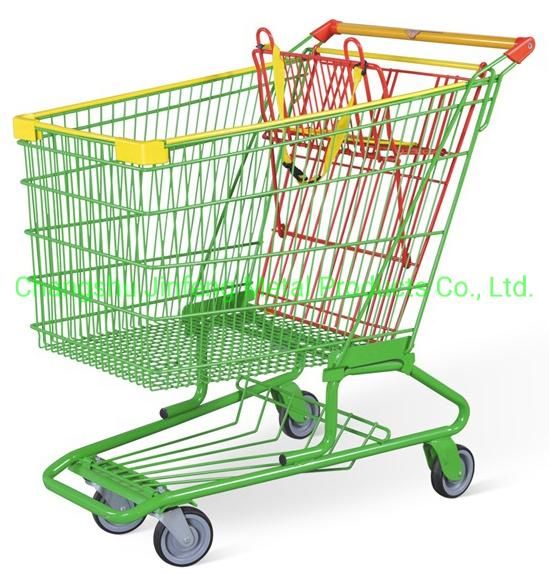 Supermarket and Shopping Malls Trolley Metal Shopping Carts
