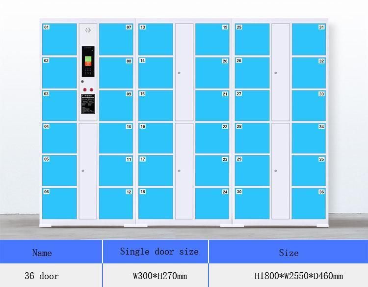 Supermarket Smart Barcode Storage Cabinet Electronic Coin Bar Code Lockers