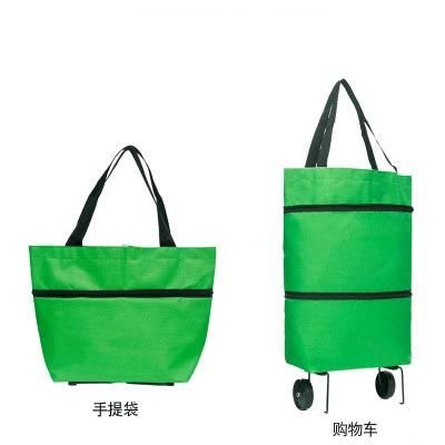 Custom Home Folding Shopping Trolley Bag