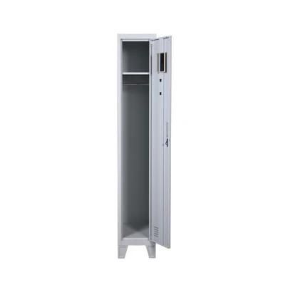 Single 1 Door Steel Clothes Cabinet Storage Locker