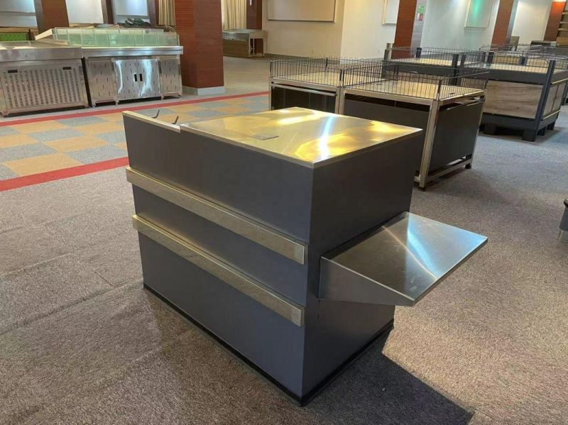 1000*600*850mm Mini Mart Cashier Desk