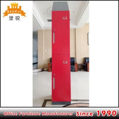 Fas-014 Cheap&#160; Sloping Top Two Door Storage Cabinet Metal Gym&#160; Locker