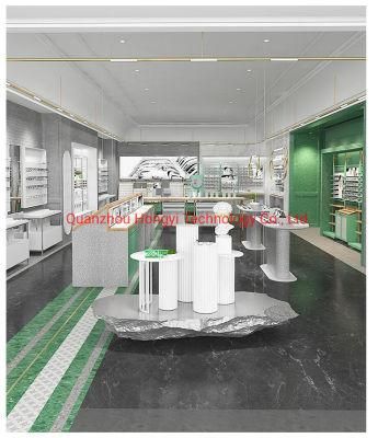 Commercial Retail Optical Eyewear Store Display Cabinets Furniture 3D Max Showroom Optical Shop Interior Design