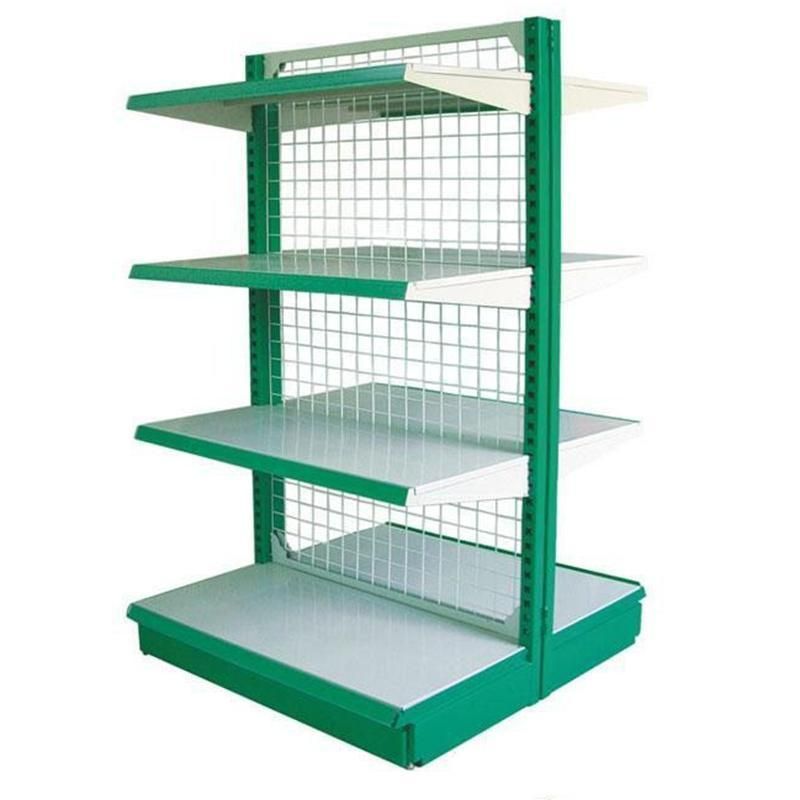 Supermarket Metal Gondola Shelf Removable Grocery Display Rack