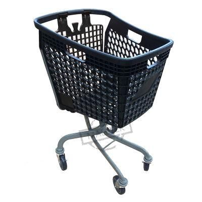 New PP Color Half Shopping Plastic Trolley for Chain Store and Supermarket