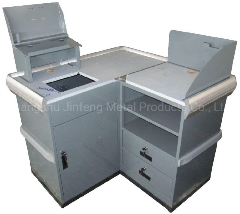 Supermarket Retail Store Checkout Counter Cashier Table Jf-Cc-109