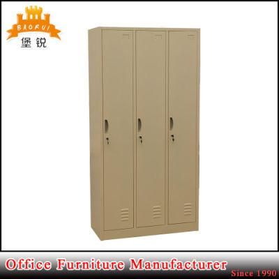 Excellent Quality 3 Door Metal Wardrobe with Mirror