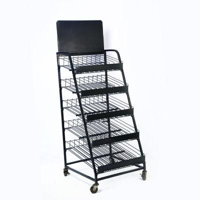 Ladder Wire Shelf Display Rack
