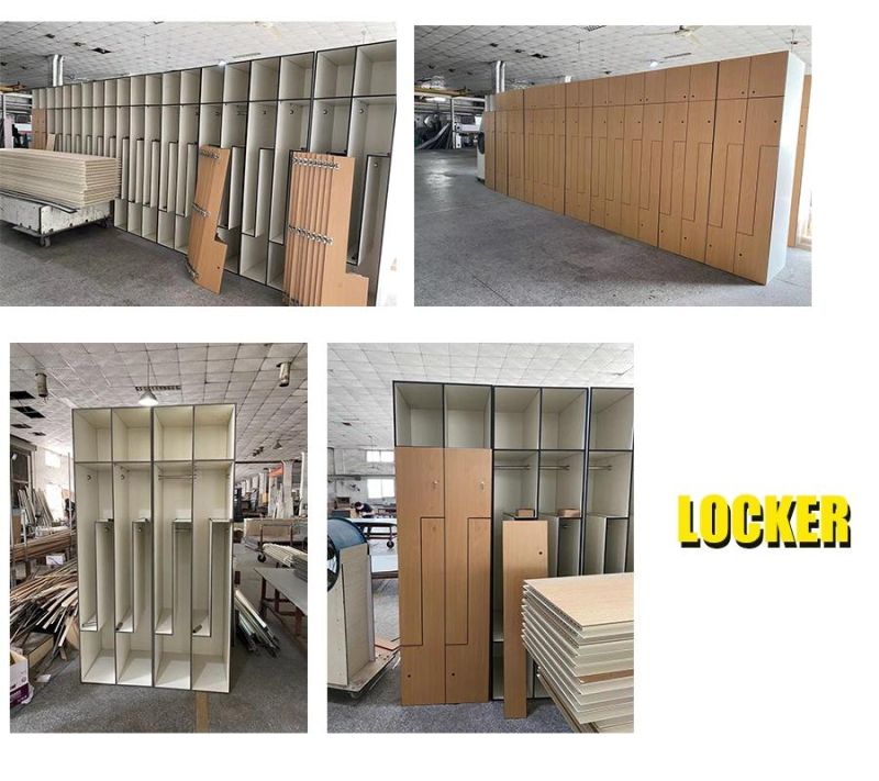 Factory Direct Sale Durable HPL Wood Gym Lockers