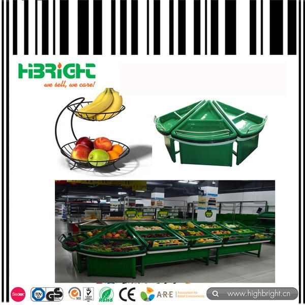 Supermarket Vegetable Fruit Acrylic Display Rack