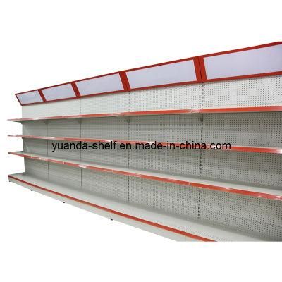 Steel Material Supermarket Goods Display Back Hole Shelf