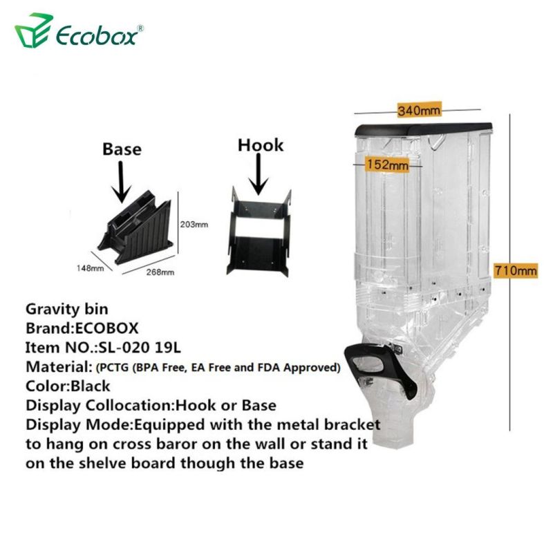 China Manufacturer Wholesale Double Cereal Dispenser