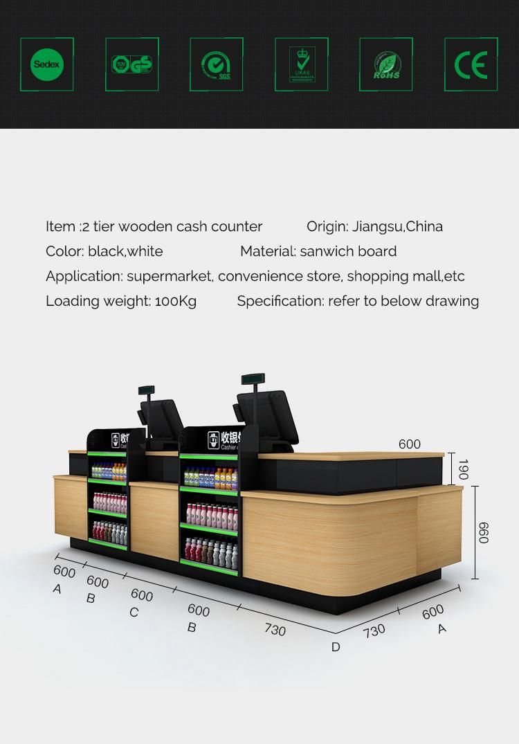 Retail Shop Design Cashier Counter Convenience Store Checkout Counter