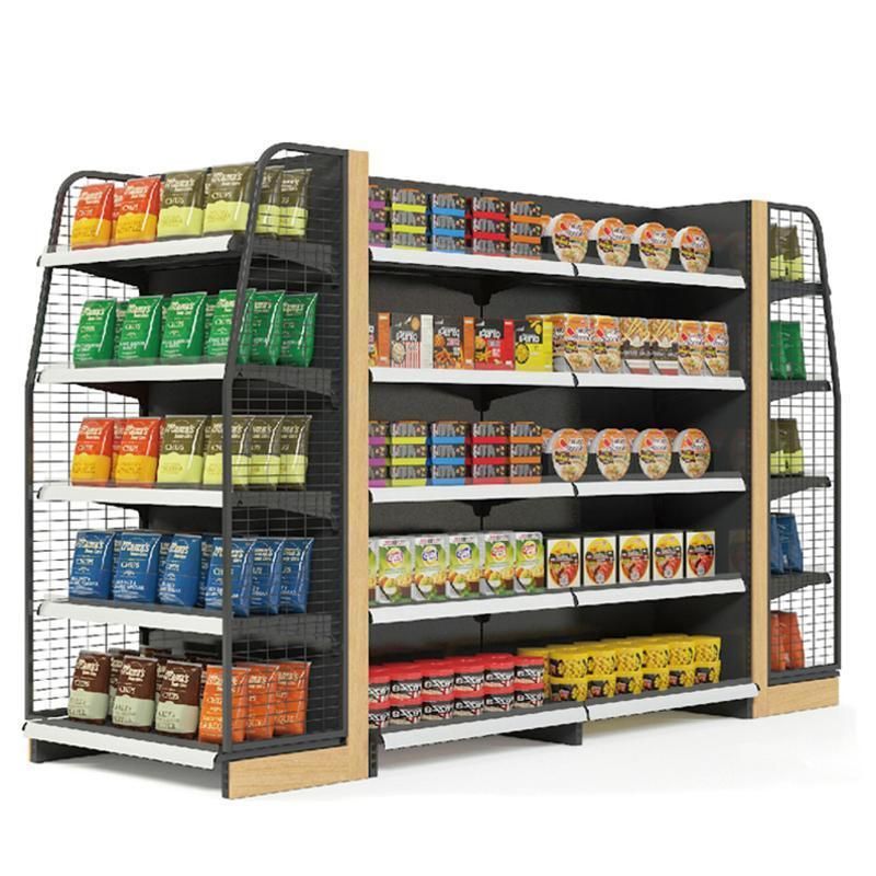 Adjustable Metal Steel Retail Store Gondola Shelving Display Stand Supermarket Shelves