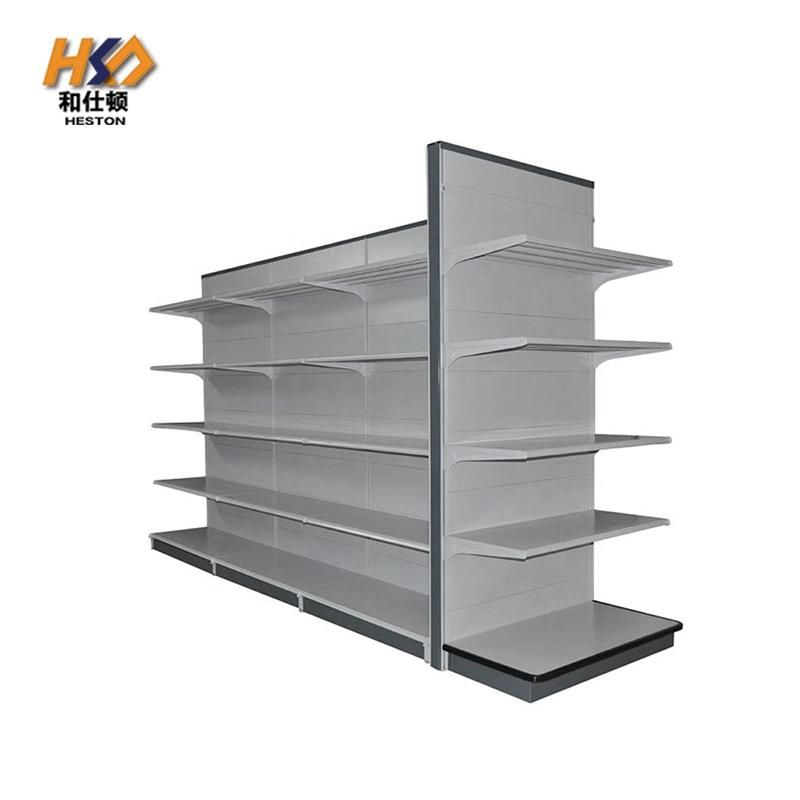 Wooden and Metal Racks Gondola Display Shelves for Shops Supermarket Equipment